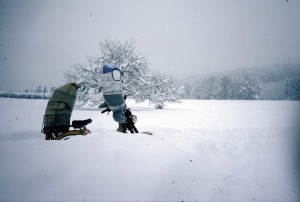 Postzustellung im Winter wie Trailrunning