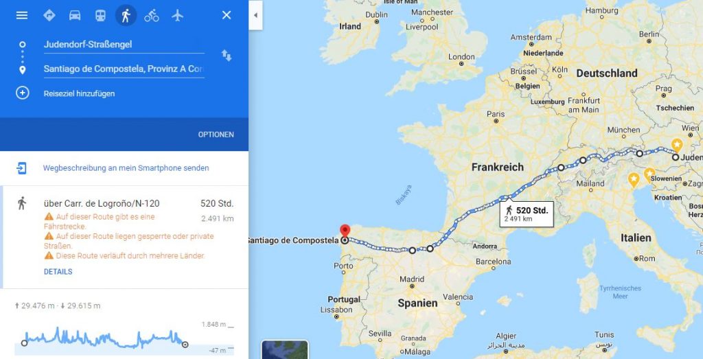 Pilgern nach Santiago von Zuhause aus. Leben lernen am Weg.