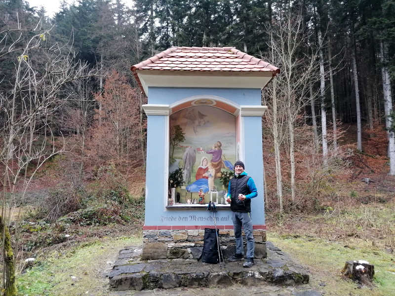 Bildstock im Bärental, am Papst-Franziskus-Pilgerweg