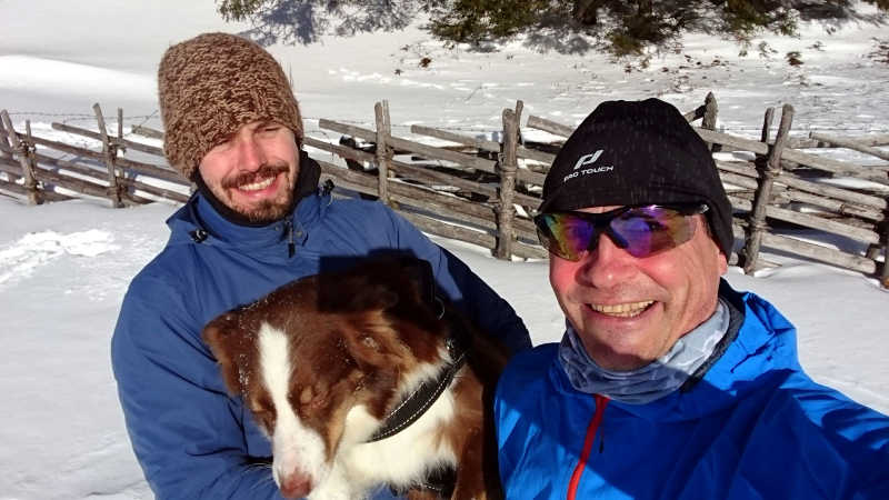 Mit Bernd zum ersten Mal Langlaufen auf der Teichalm