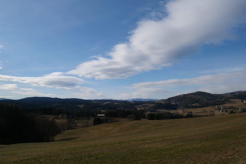 Aussicht zum Gaberl, am Grazer Umland-Weg