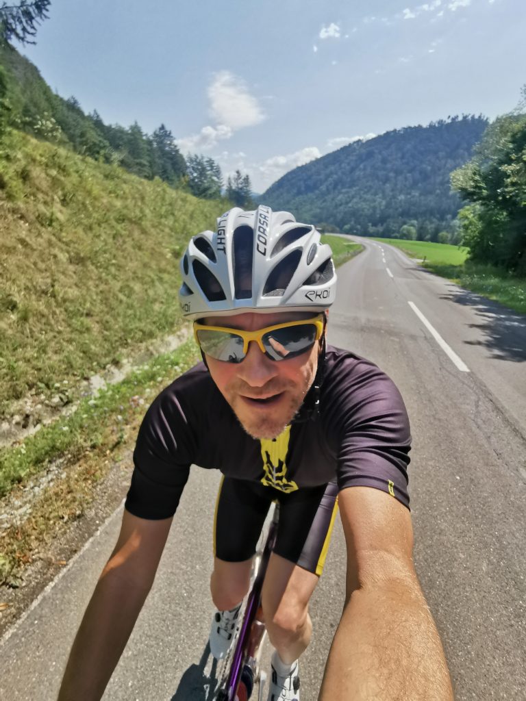 Selfie beim Radfahren