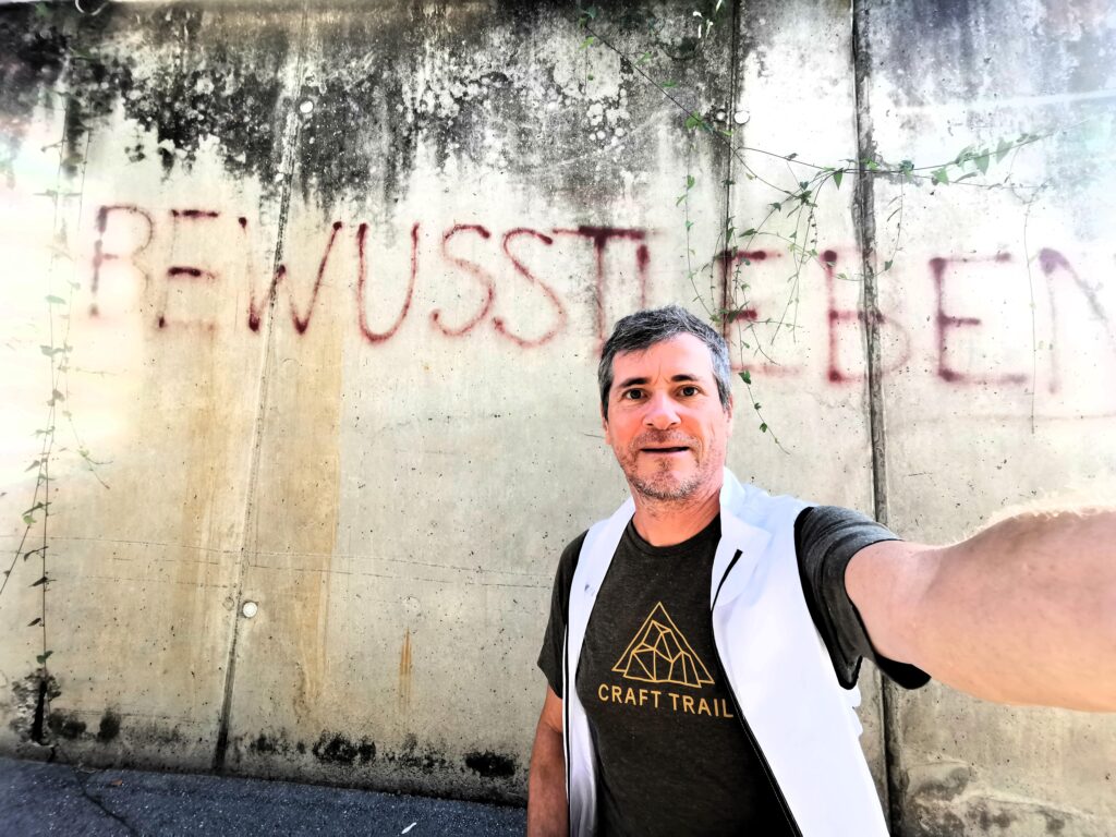 Sich des Stillstands bewusst sein und bewusst leben.