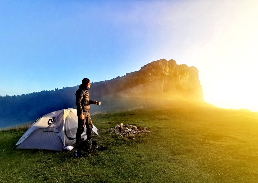 Morgenstimmung am Hexatrek, Freude pur