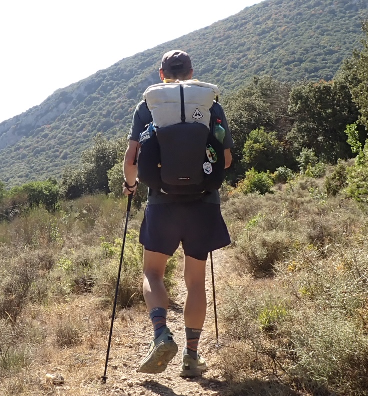 Alle Ausrüstung im Rucksack.
